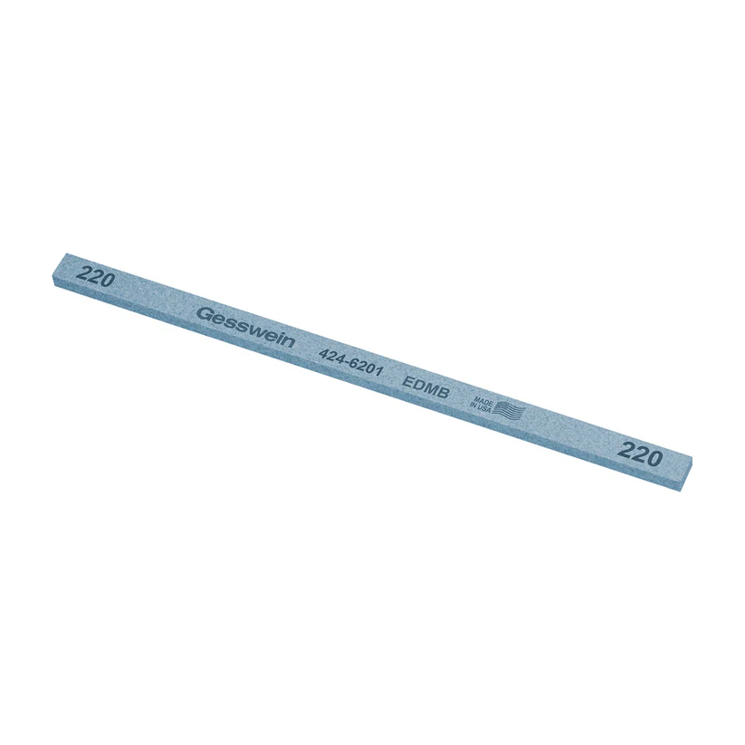 Gesswein® EDM Blue Stones - 1/4" x 1/8" x 6", 220 Grit  (Pkg. of 12)
