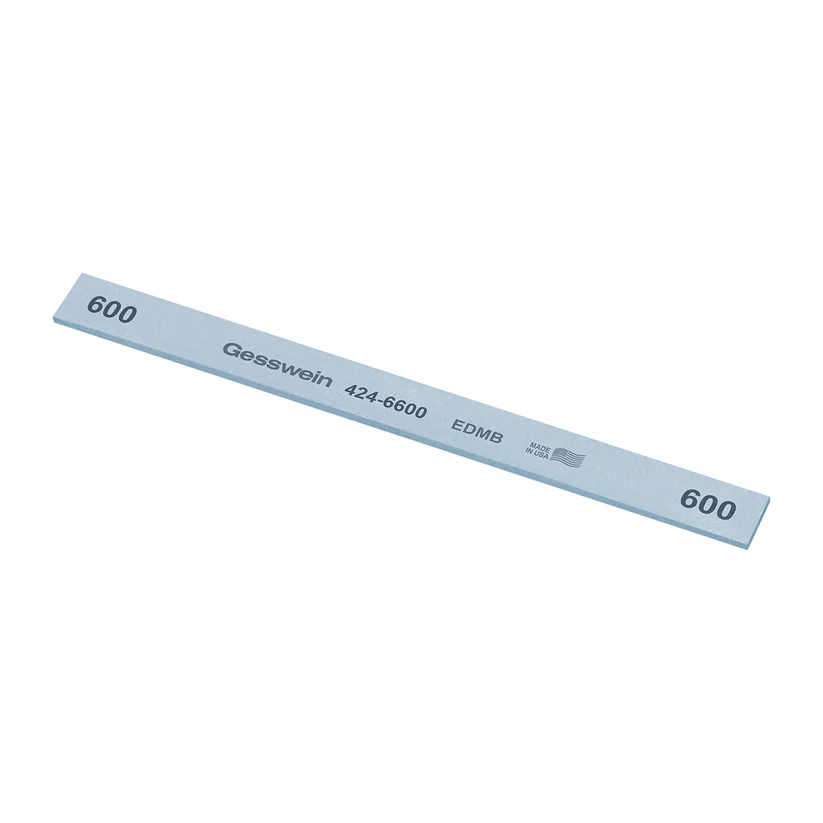 Gesswein® EDM Blue Stones - 1/2" x 1/16" x 6", 600 Grit  (Pkg. of 12)