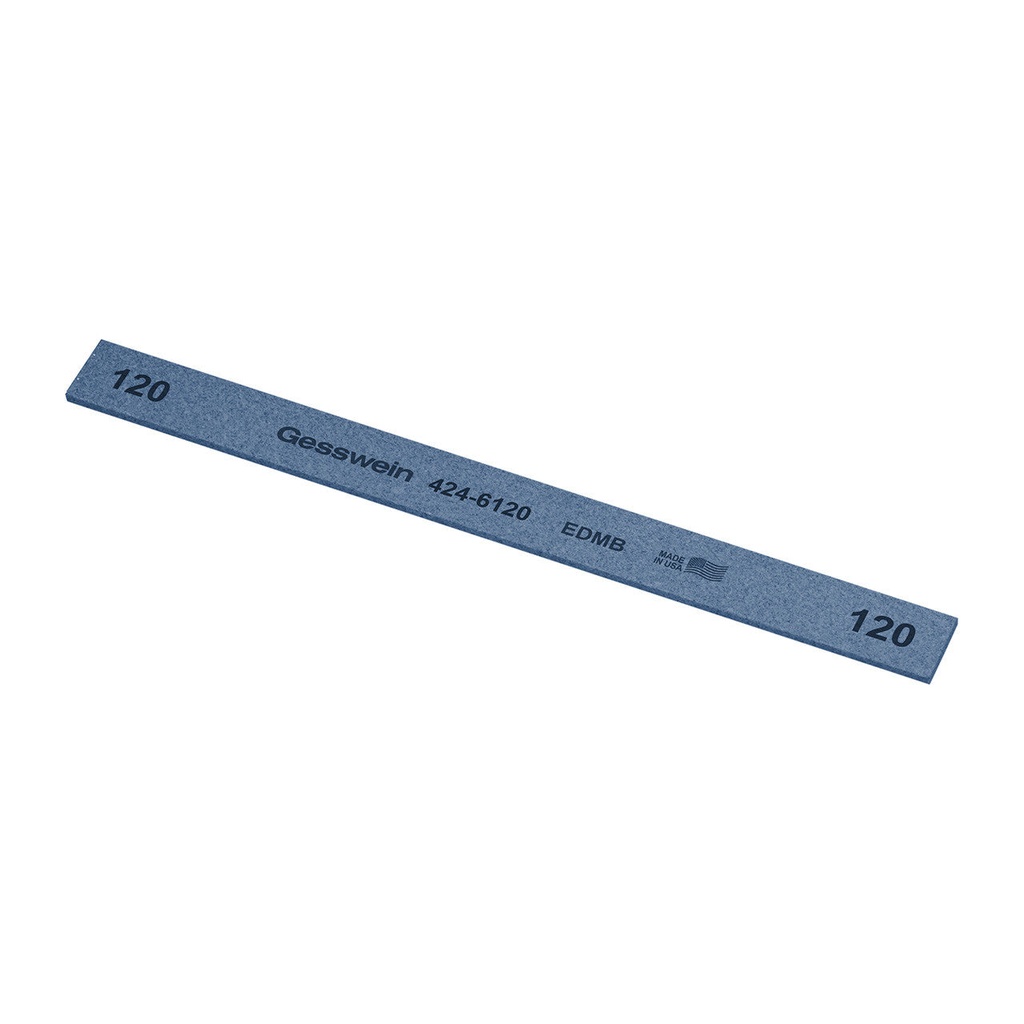 Gesswein® EDM Blue Stones - 1/2" x 1/16" x 6", 600 Grit  (Pkg. of 12)