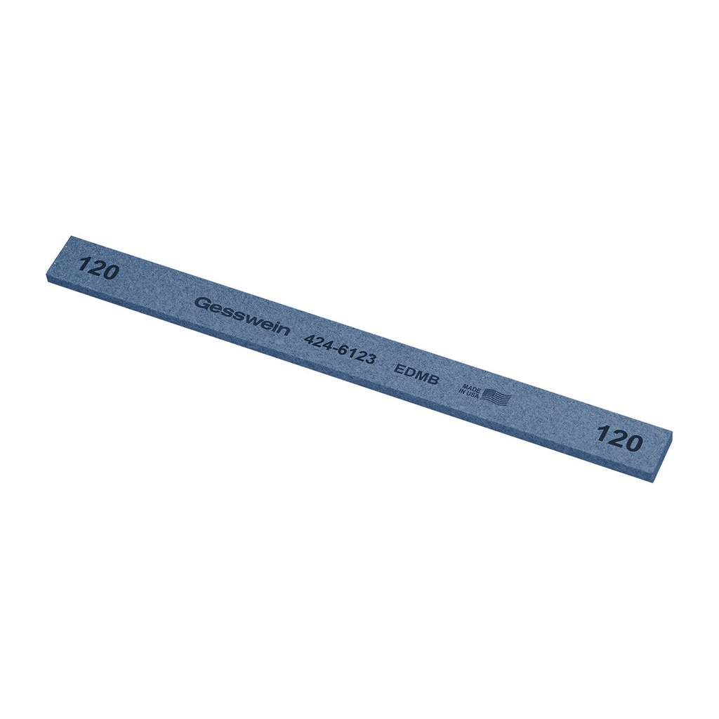 [424-6603] Gesswein® EDM Blue Stones - 1/2" x 1/8" x 6", 600 Grit  (Pkg. of 12)