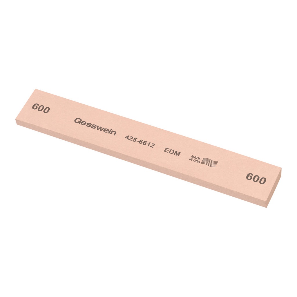 [425-0112] Gesswein® EDM Stones - 1" x 1/4" x 6", 100 Grit  (Pkg. of 6)