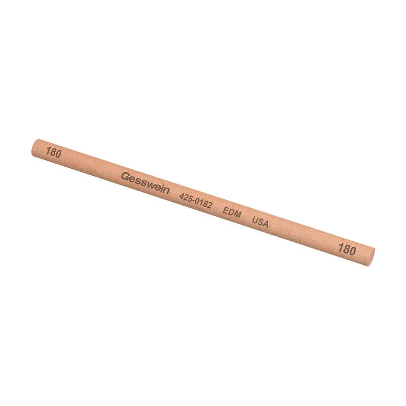 Gesswein® EDM Stones - 1/4" Round x 6", 180 Grit  (Pkg. of 6)