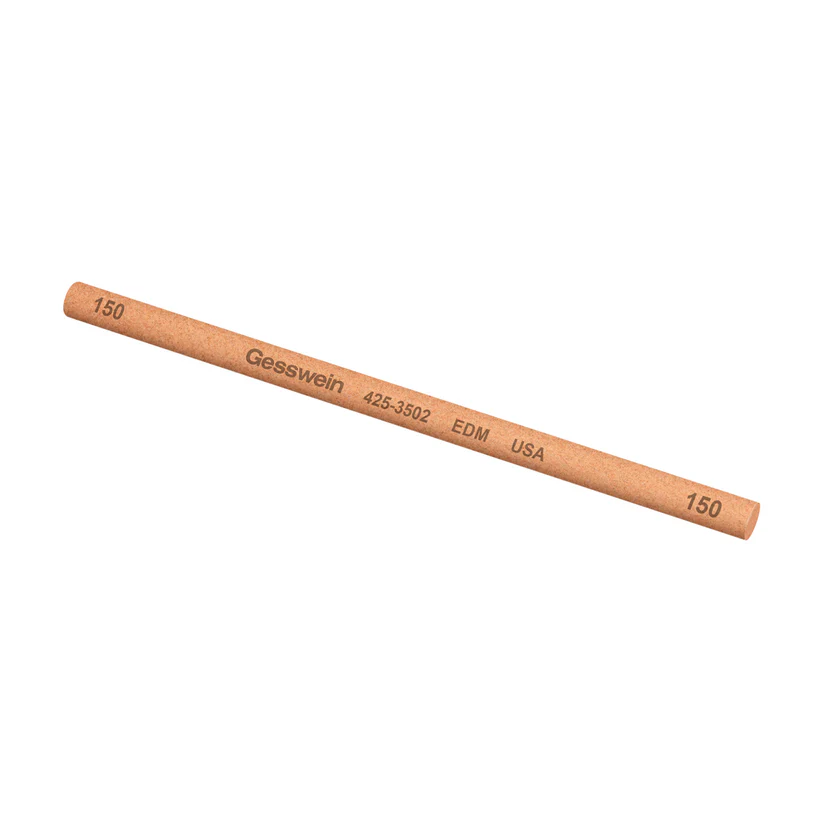 [425-3502] Gesswein® EDM Stones - 1/4" x 6", Round, 150 Grit  (Pkg. of 6)