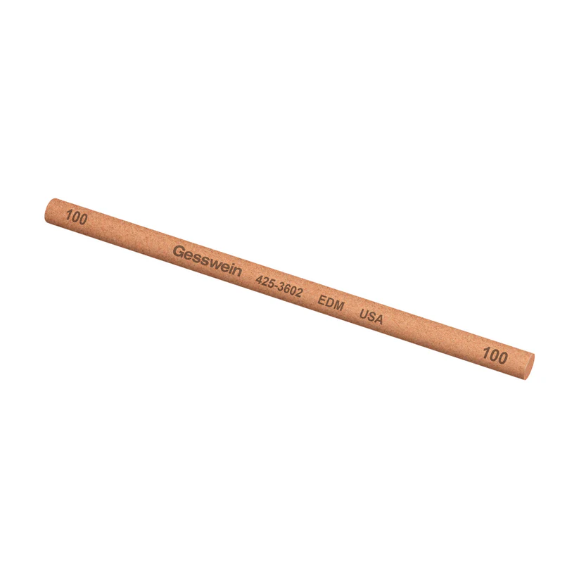 Gesswein® EDM Stones - 1/4" x 6", Round, 100 Grit  (Pkg. of 6)