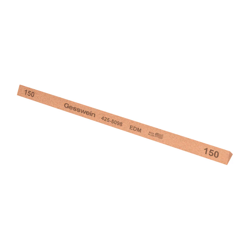 [425-5098] Gesswein® EDM Stones - 3/8" x 6", Triangle, 150 Grit  (Pkg. of 12)