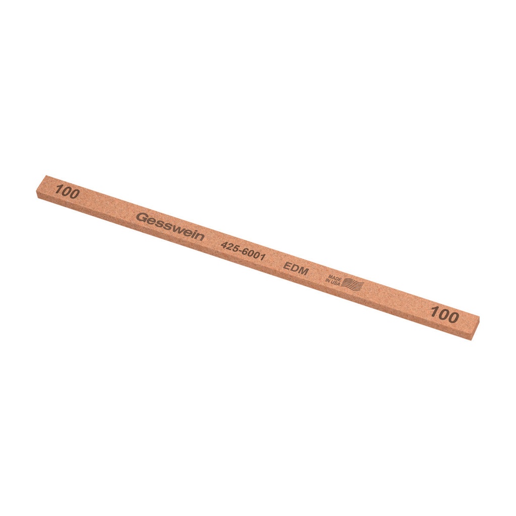 Gesswein® EDM Stones - 1/2" x 1/16" x 6", 100 Grit  (Pkg. of 12)