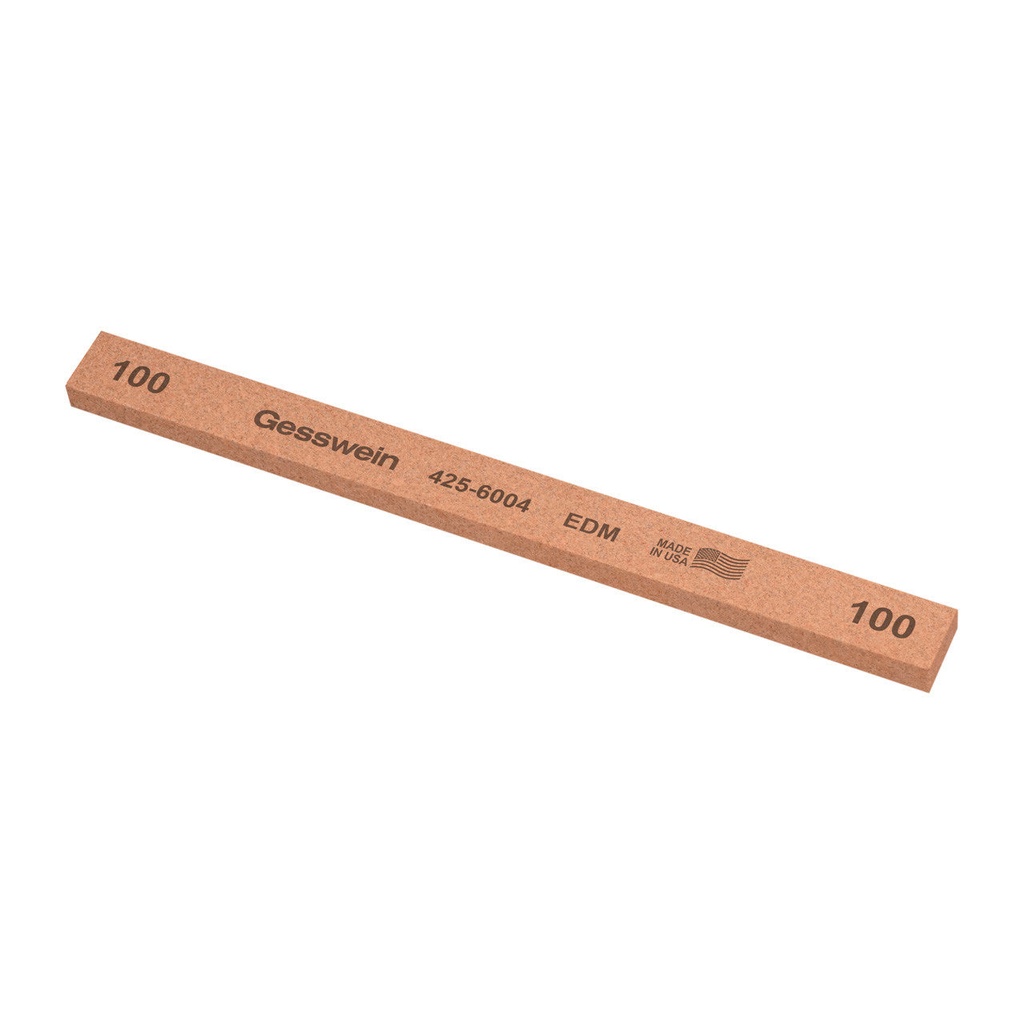 Gesswein® EDM Stones - 1/2" x 1/4" x 6", 100 Grit  (Pkg. of 12)