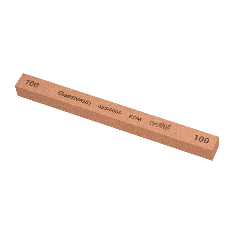[425-6005] Gesswein® EDM Stones - 1/2" x 1/2" x 6", 100 Grit  (Pkg. of 6)