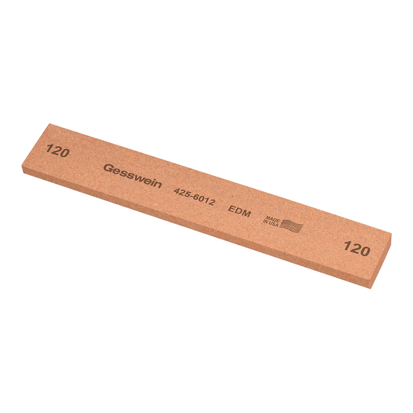 [425-6012] Gesswein® EDM Stones - 1" x 1/4" x 6", 120 Grit  (Pkg. of 6)