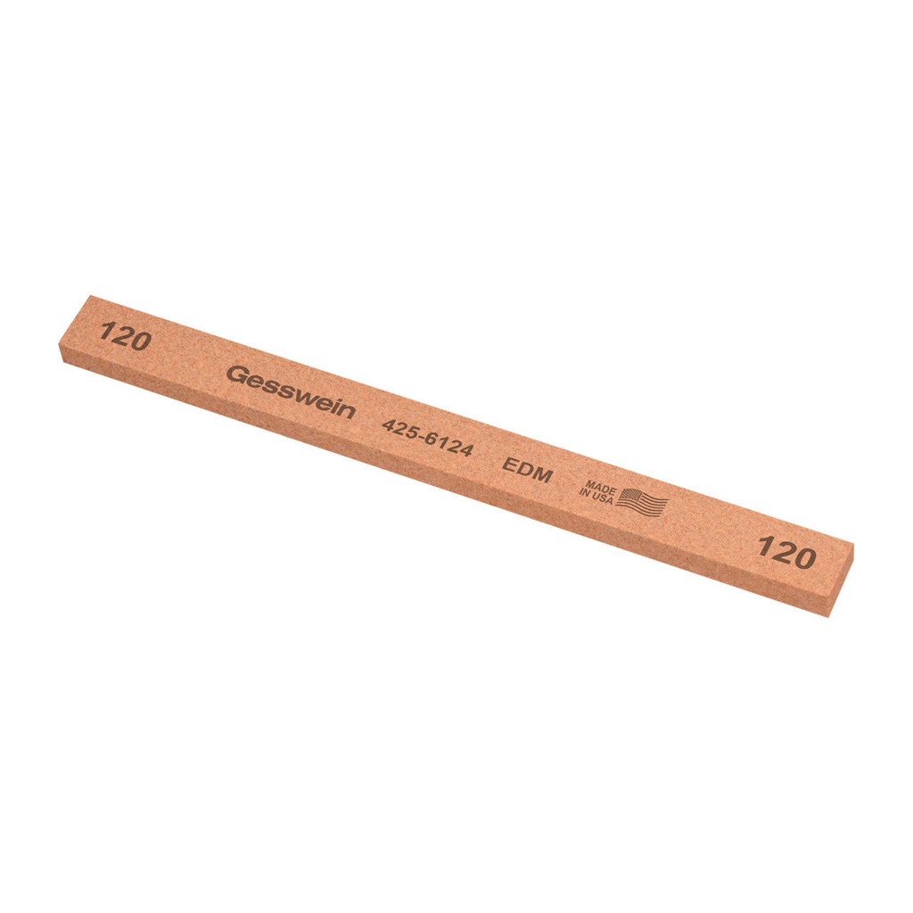 Gesswein® EDM Stones - 1/2" x 1/4" x 6", 120 Grit  (Pkg. of 12)