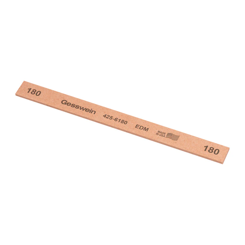[425-6180] Gesswein® EDM Stones - 1/2" x 1/16" x 6", 180 Grit  (Pkg. of 12)