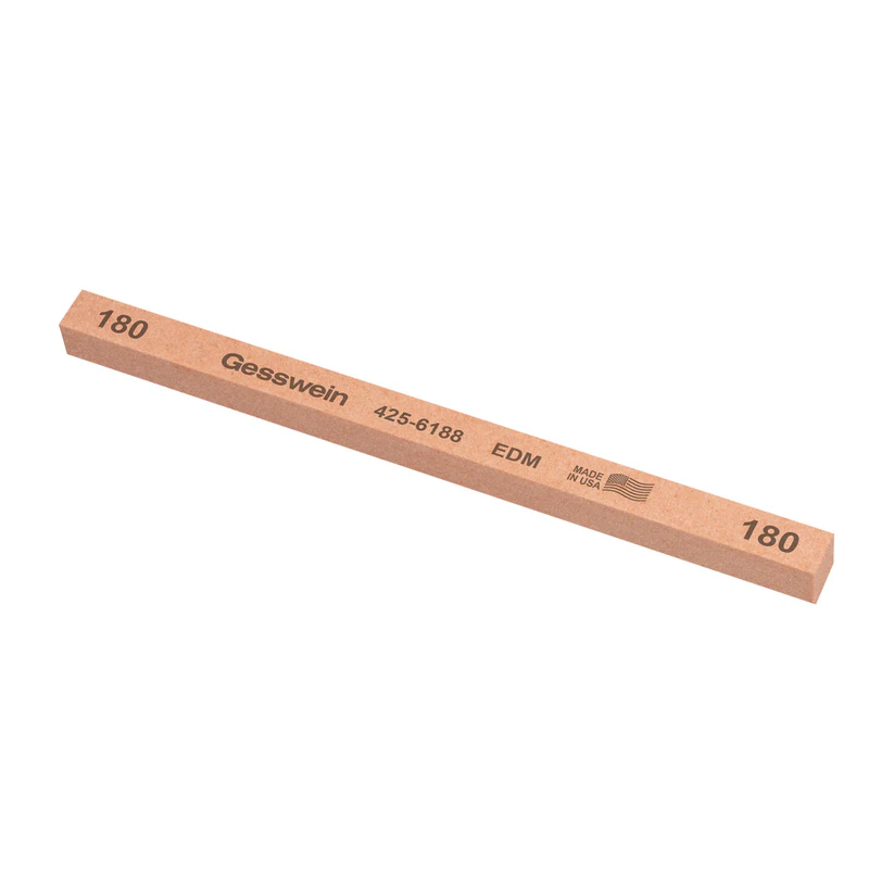 [425-6188] Gesswein® EDM Stones - 3/8" x 3/8" x 6", 180 Grit  (Pkg. of 12)