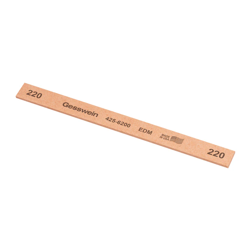 [425-6200] Gesswein® EDM Stones - 1/2" x 1/16" x 6", 220 Grit  (Pkg. of 12)