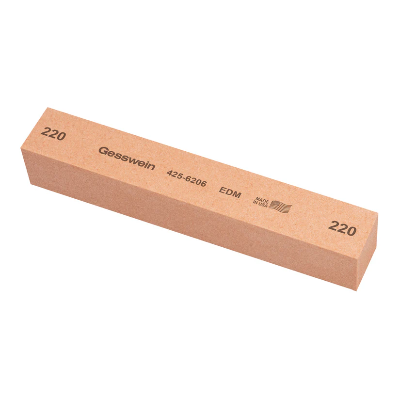 Gesswein® EDM Stones - 1" x 1" x 6", 220 Grit  (Pkg. of 6)
