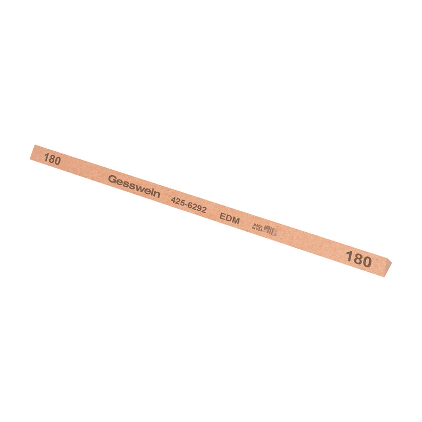 [425-6292] Gesswein® EDM Stones - 1/4" x 6" Triangle, 180 Grit  (Pkg. of 12)
