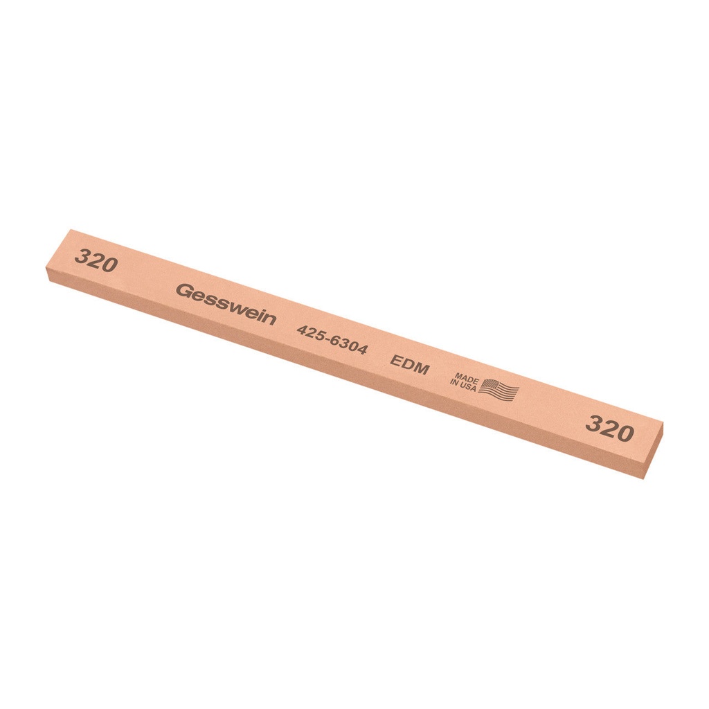 Gesswein® EDM Stones - 1/2" x 1/4" x 6", 320 Grit  (Pkg. of 12)
