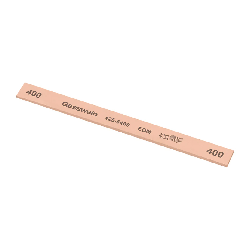 Gesswein® EDM Stones - 1/2" x 1/16" x 6", 400 Grit  (Pkg. of 12)