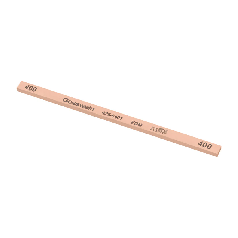 [425-6401] Gesswein® EDM Stones - 1/4" x 1/8" x 6", 400 Grit  (Pkg. of 12)