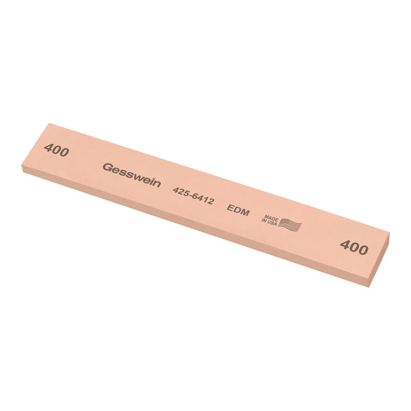 [425-6412] Gesswein® EDM Stones - 1" x 1/4" x 6", 400 Grit  (Pkg. of 6)