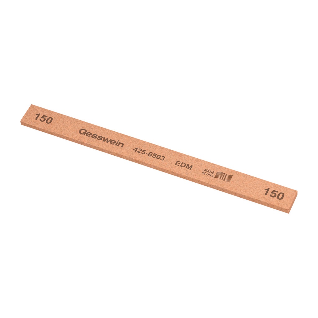 [425-6503] Gesswein® EDM Stones - 1/2" x 1/8" x 6", 150 Grit  (Pkg. of 12)