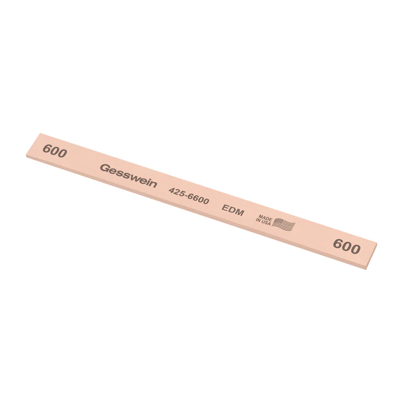 Gesswein® EDM Stones - 1/2" x 1/16" x 6", 600 Grit  (Pkg. of 12)