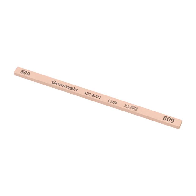 [425-6601] Gesswein® EDM Stones - 1/4" x 1/8" x 6", 600 Grit  (Pkg. of 12)