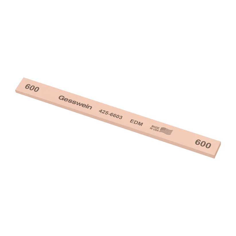 Gesswein® EDM Stones - 1/2" x 1/8" x 6", 600 Grit  (Pkg. of 12)