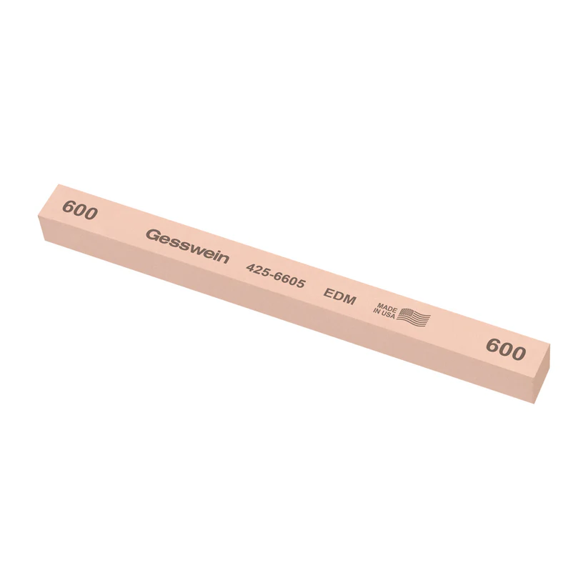Gesswein® EDM Stones - 1/2" x 1/2" x 6", 600 Grit  (Pkg. of 6)