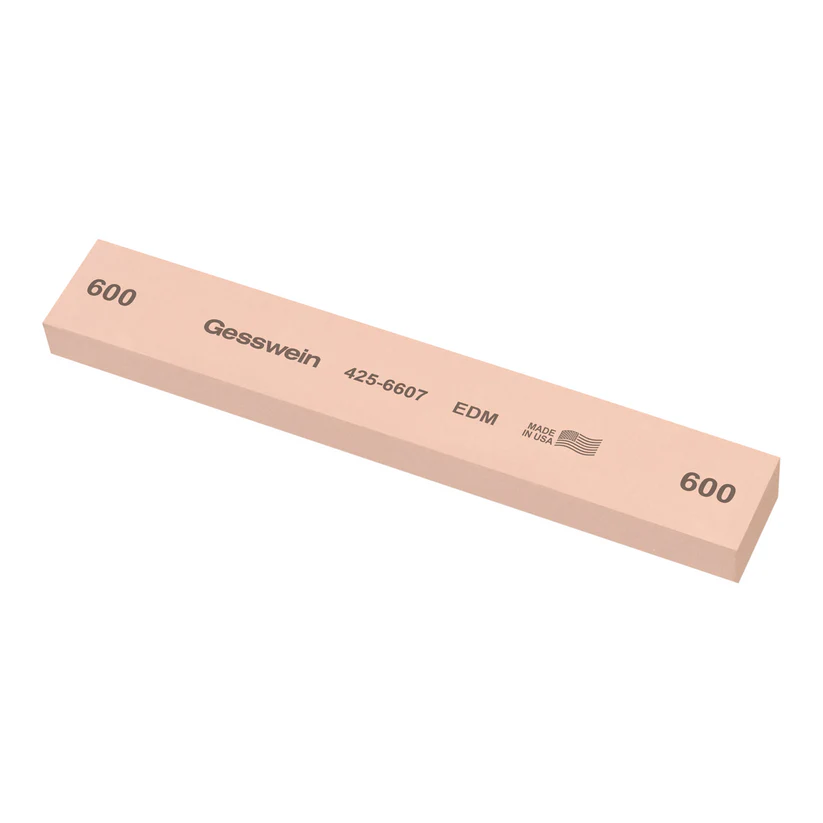 [425-6607] Gesswein® EDM Stones - 1" x 1/2" x 6", 600 Grit  (Pkg. of 6)