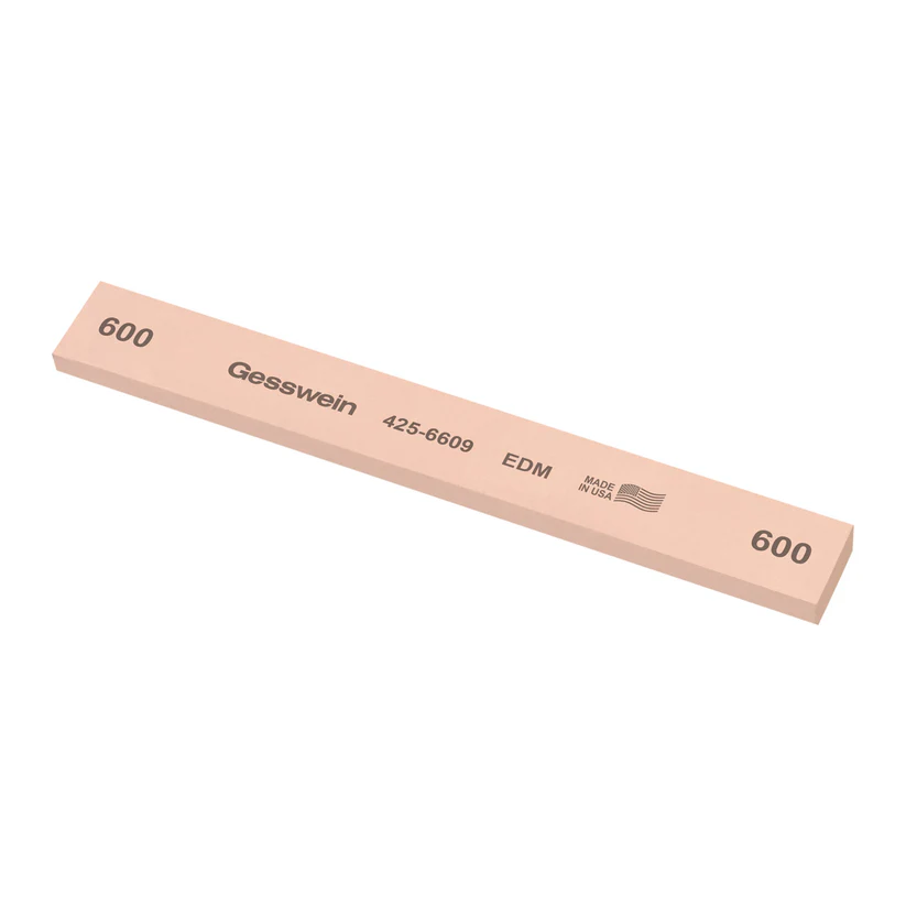 [425-6609] Gesswein® EDM Stones - 3/4" x 1/4" x 6", 600 Grit  (Pkg. of 6)