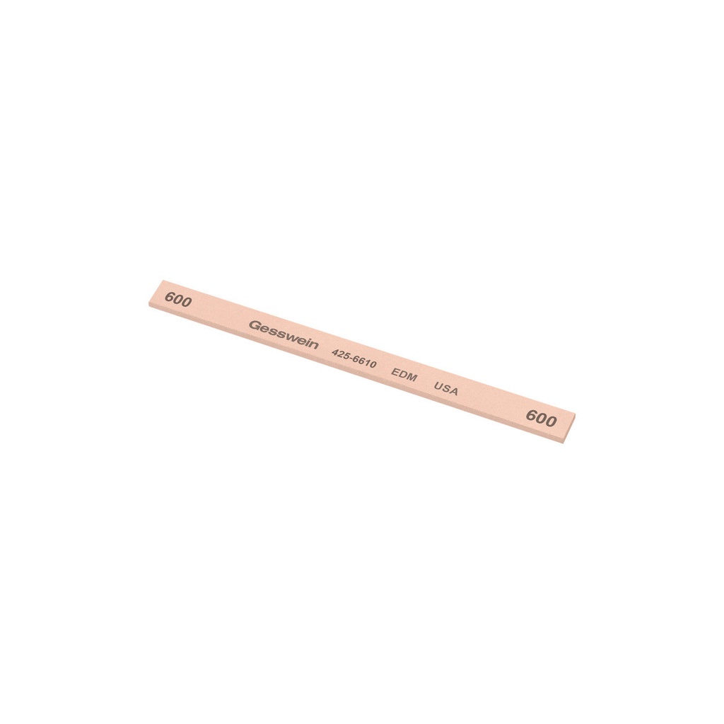 [425-6610] Gesswein® EDM Stones - 1/4" x 1/16" x 4", 600 Grit  (Pkg. of 12)