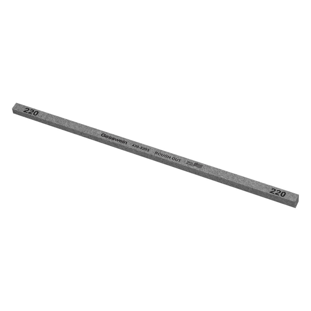 [430-8083] Gesswein® Rough Out Stones - 1/4" x 1/4" x 8", 80 Grit  (Pkg. of 12)