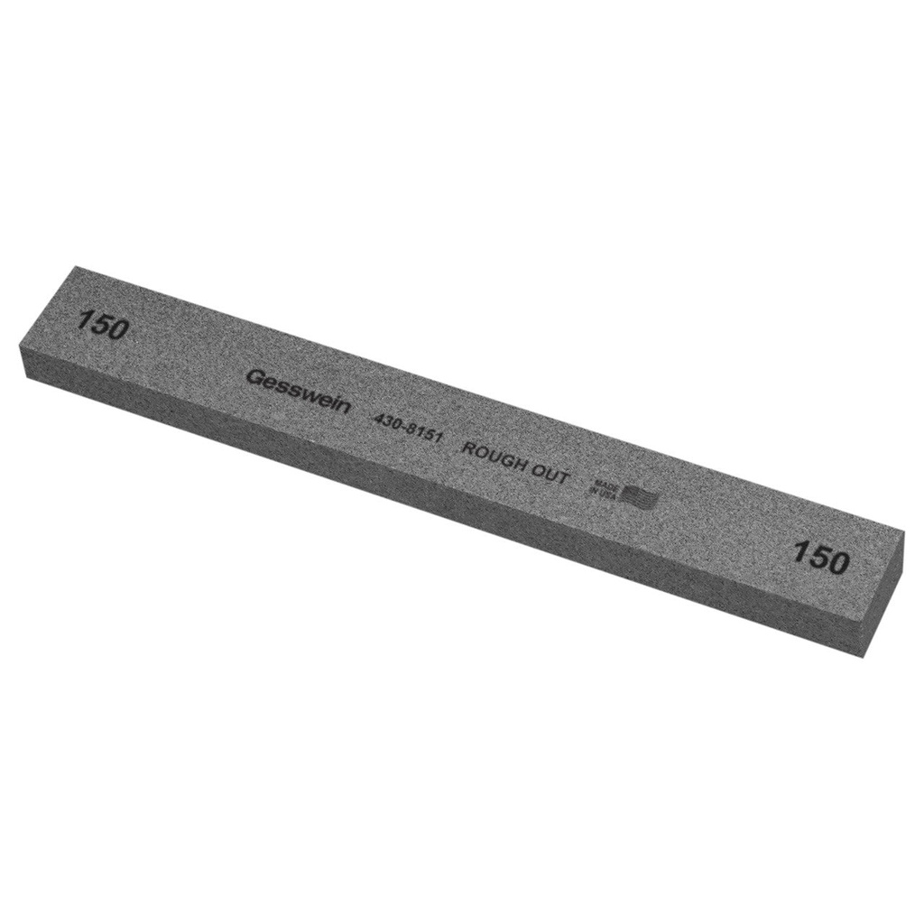 [430-8101] Gesswein® Rough Out Stones - 1" x 1/2" x 8", 100 Grit  (Pkg. of 6)