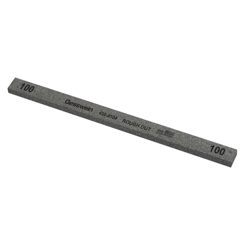 Gesswein® Rough Out Stones - 1/2" x 1/4" x 8", 100 Grit  (Pkg. of 12)