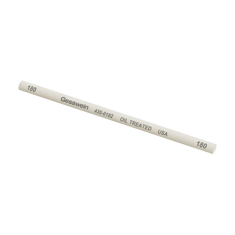 Gesswein® Oil-Treated Stones - 1/4" x 6" Round, 180 Grit  (Pkg. of 6)