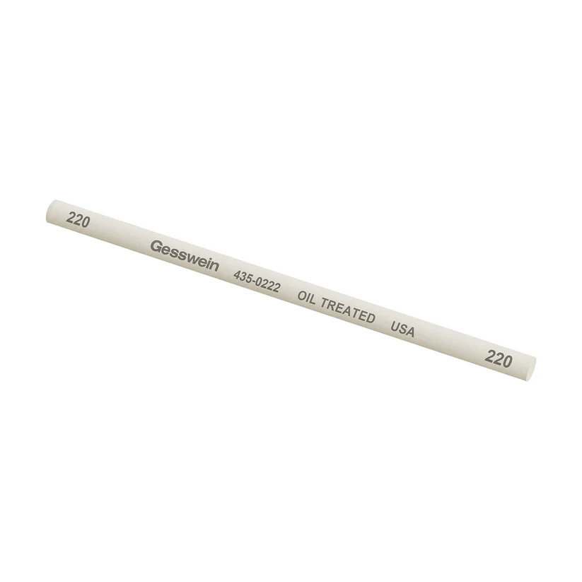 Gesswein® Oil-Treated Stones - 1/4" x 6" Round, 220 Grit  (Pkg. of 6)