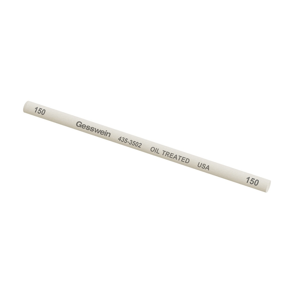 Gesswein® Oil-Treated Stones - 1/4" x 6", Round, 150 Grit  (Pkg. of 6)