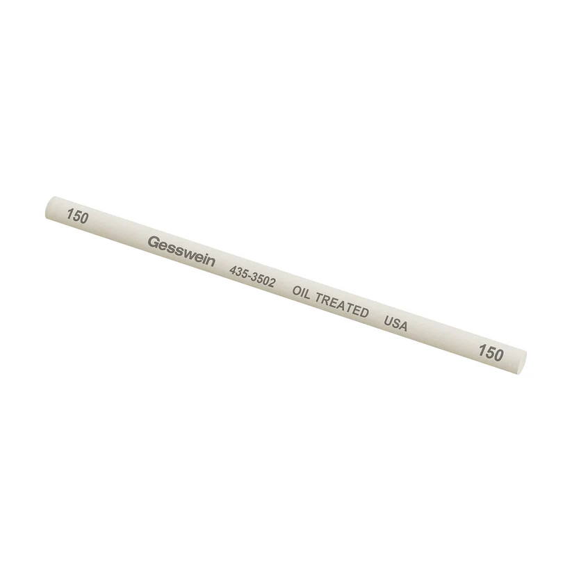 Gesswein® Oil-Treated Stones - 1/4" x 6", Round, 150 Grit  (Pkg. of 6)