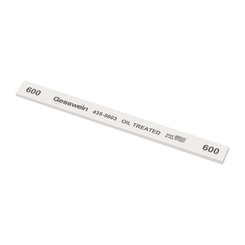 Gesswein® Oil-Treated Stones - 1/2" x 1/8" x 6", 180 Grit  (Pkg. of 12)