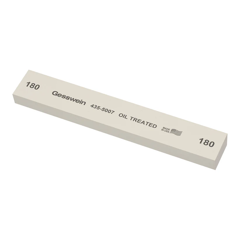 Gesswein® Oil-Treated Stones - 1" x 1/2" x 6", 180 Grit  (Pkg. of 6)