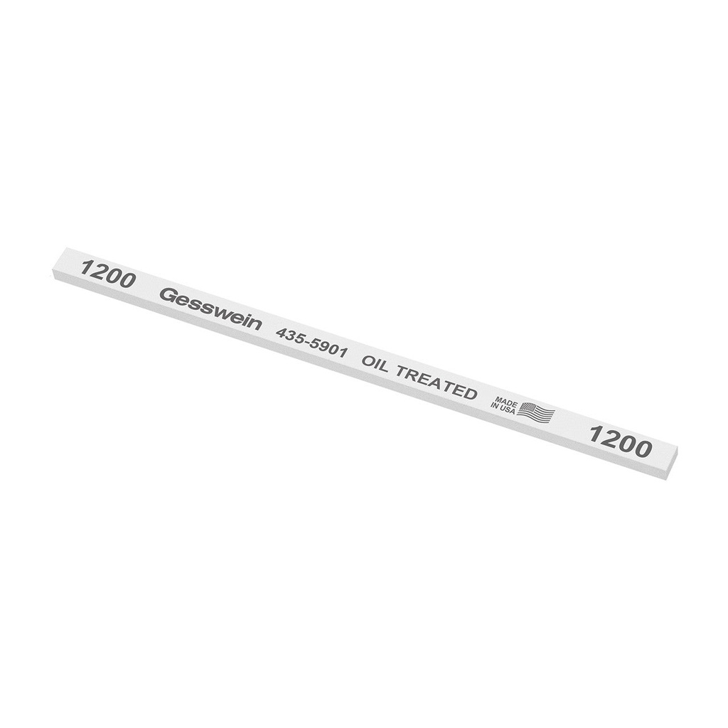 Gesswein® Oil-Treated Stones - 1/4" x 1/8" x 6", 120 Grit  (Pkg. of 12)