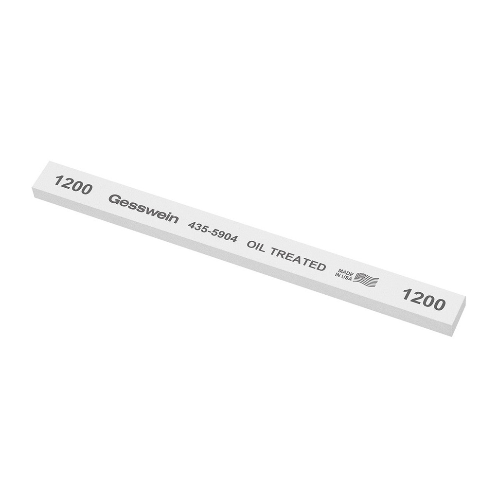 Gesswein® Oil-Treated Stones - 1/2" x 1/4" x 6", 120 Grit  (Pkg. of 12)