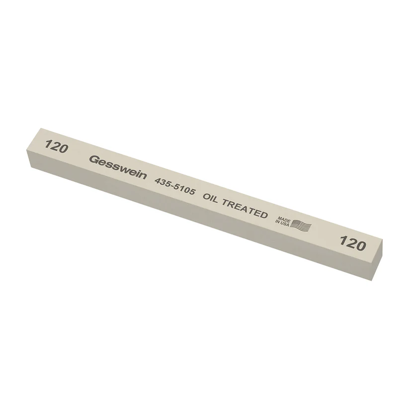 Gesswein® Oil-Treated Stones - 1/2" x 1/2" x 6", 120 Grit  (Pkg. of 6)