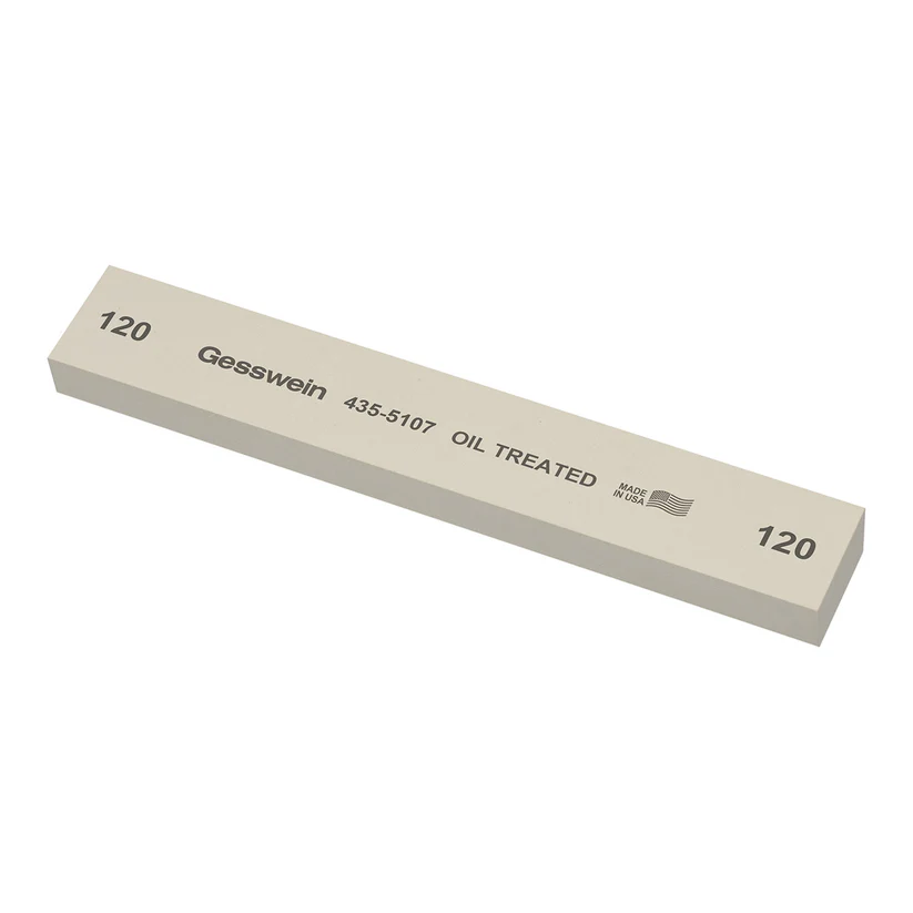 Gesswein® Oil-Treated Stones - 1" x 1/2" x 6", 120 Grit  (Pkg. of 6)