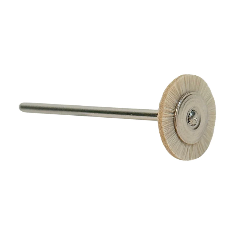 [113-1522] Hatho Single Row Soft 5/8" Wheel Brushes - 3/32" Shank (Pkg. of 12)