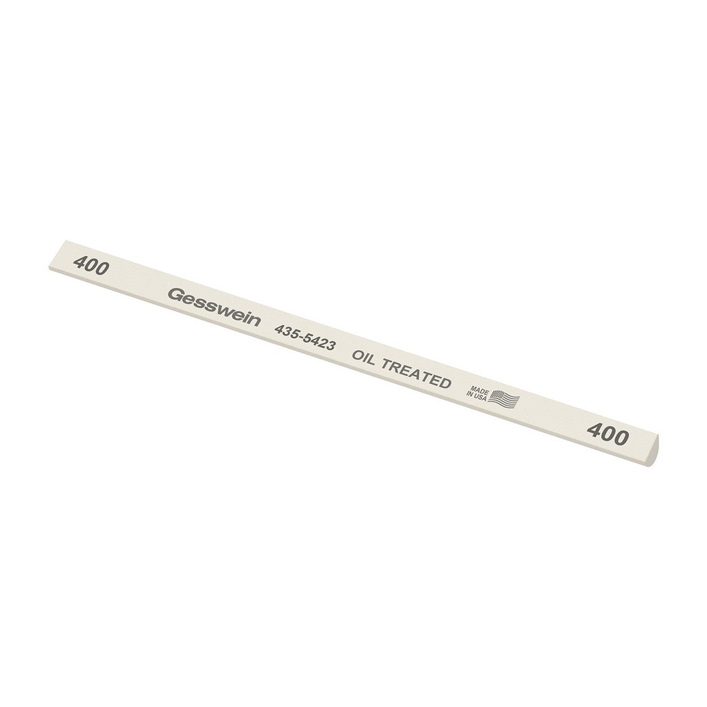 Gesswein® Oil-Treated Stones - 1/4" x 6" Hybrid, 220 Grit  (Pkg. of 12)