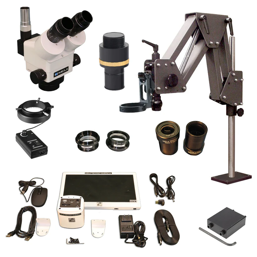 [271-3001] Meiji Trinocular HD Microscope Set: Real-Time Edition