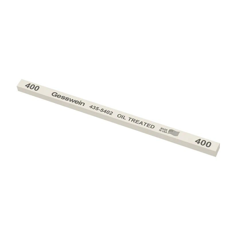 Gesswein® Oil-Treated Stones - 1/4" x 1/4" x 6", 400 Grit  (Pkg. of 12)