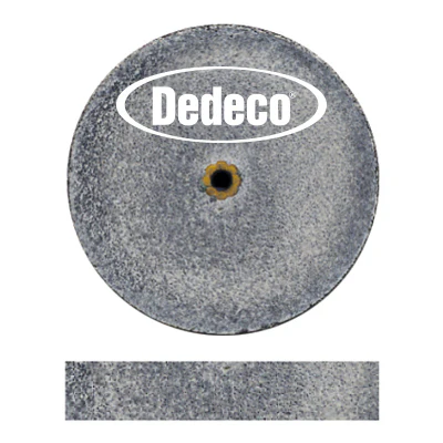 Dedeco® Koolies 1" x 3/16" Heatless Grinding Wheels Black - Pkg. of 10