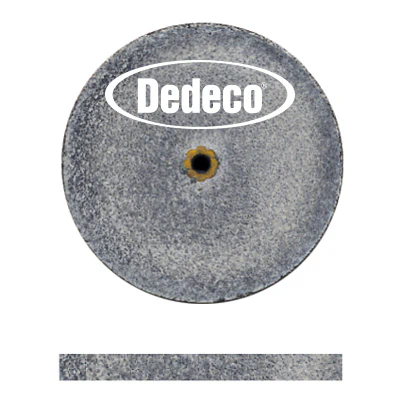 [845-0034] Dedeco® Koolies 1" x 3/32" Heatless Grinding Wheels Black - Pkg. of 10